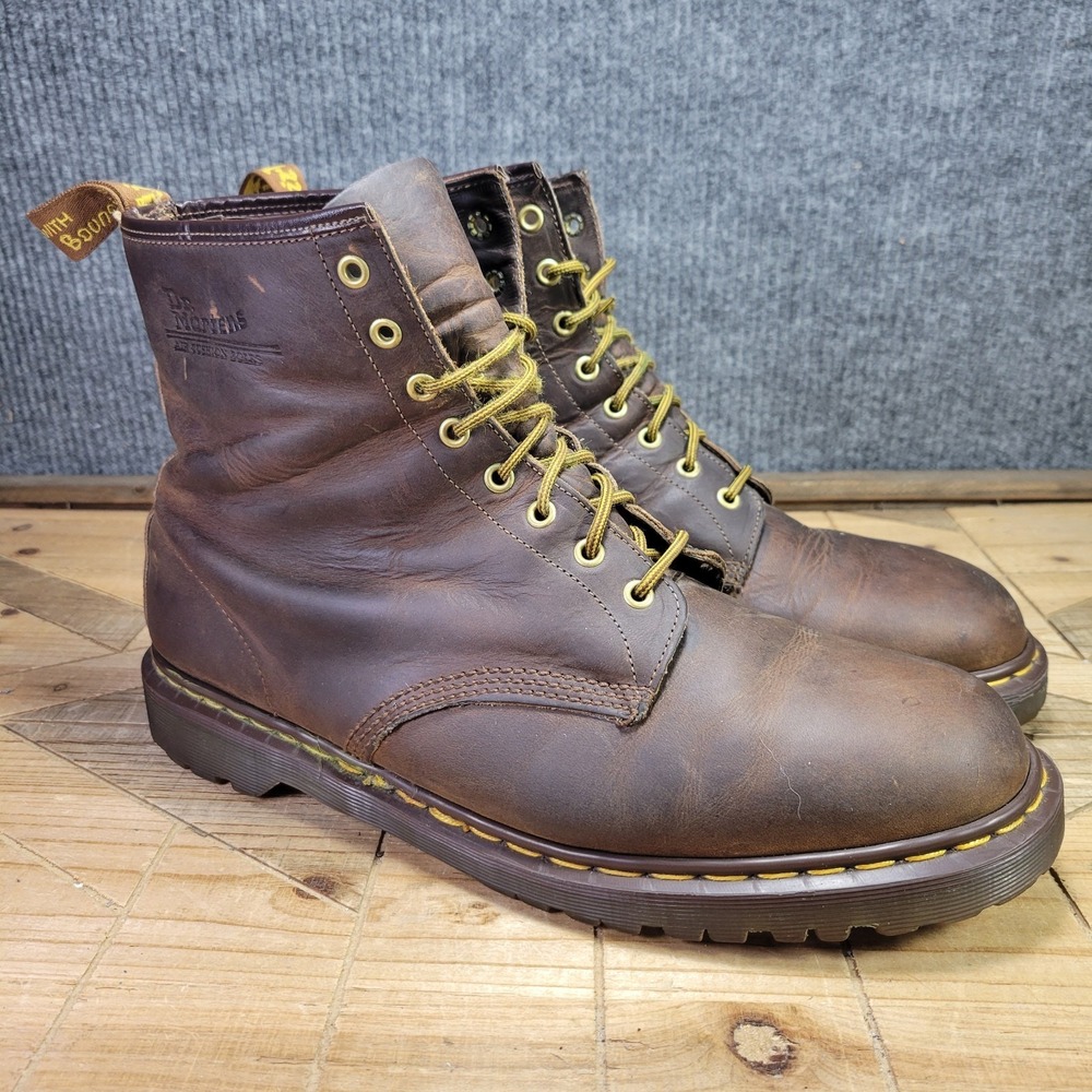 Dr. Martens Vintage 1460 Quilon Mens US 14 Made In England Boots 8 Eye Leather